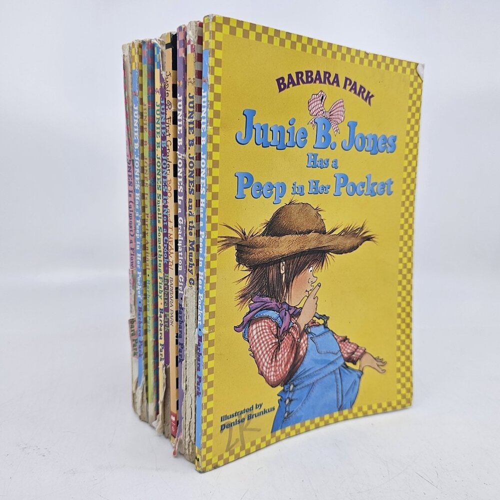 Junie B. Jones Has A Peep in Her Pocket Books Mixed Lot of 9 Barbara Park